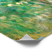 Poster Green Meadow par Renoir Impressionniste Peinture (Coin)