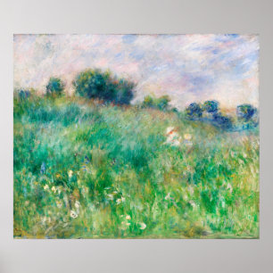 Poster Green Meadow par Renoir Impressionniste Peinture
