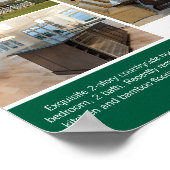 Poster Green Open House Welcome Real Estate Photo (Coin)