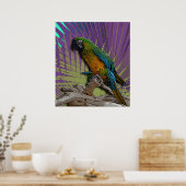 Poster Green Parrot (Cuisine)
