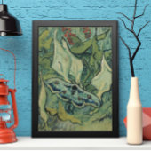 Poster Green Peacock (Empereur) Moth de Vincent van Gogh