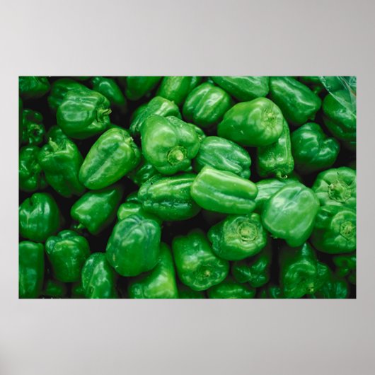 Poster Green peppers (Devant)