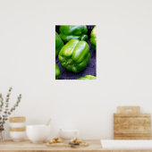 Poster Green peppers (Cuisine)