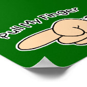 Poster Green Pull My Finger (Coin)