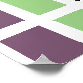 Poster Green purple Black Hues (Coin)