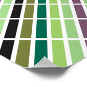 Poster Green purple Black Hues (Coin)