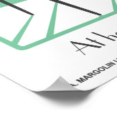 Poster Green Retro Dansette joueur de record Pop Art post (Coin)