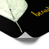 Poster Green Rustic leaf Nature Love Art Paint (Coin)