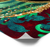 Poster Green Safari Agate Anniversaire Bienvenue (Coin)