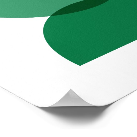 Poster Green Semi Circles (Coin)