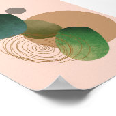 Poster Green Simple Boho Dessins Boho Chic Aesthétique Bo (Coin)