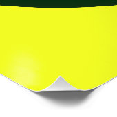 Poster Green Sphere on Yellow  (Coin)