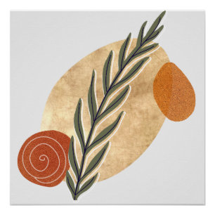 Poster Green Stalk Boho