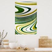 Poster Green Swirl (Cuisine)