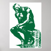 Poster Green Thinker (Devant)