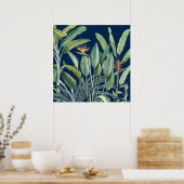 Poster Green Tropical Jungle Banana Tree Strelitzia (Cuisine)