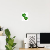 Poster Green Tropical Monstera Art Feuille Imprimer (Bureau à domicile)