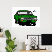 Poster Green Vauxhall Viva HC (Bureau à domicile)
