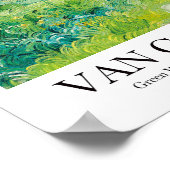 Poster Green Wheat Fields, Auvers par Vincent van Gogh (Coin)