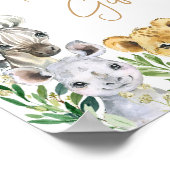 Poster Green Wild One Safari Livres et Cadeaux (Coin)