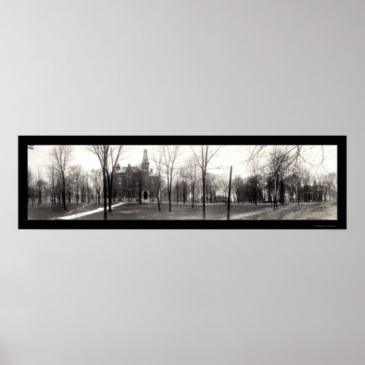 Poster Greencastle Depauw University Photo 1909 (Devant)