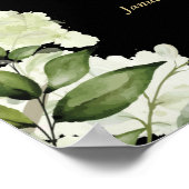 Poster Greenery Black And Gold Celebration Of Life Photo (Coin)