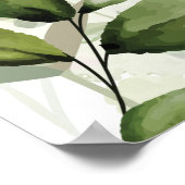 Poster Greenery Floral Wedding Welcome Sign (Coin)