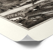 Poster Greenfield, MA Carte panoramique - 1877 (Coin)