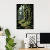 Poster Greenhouse Ivy Fern Print, Dark Academia Botanical (Bureau à domicile)