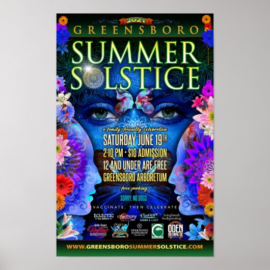 Poster Greensboro Summer Solstice 2021 Souvenir (Devant)