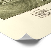 Poster Greensburg, PA Carte panoramique - 1901 (Coin)