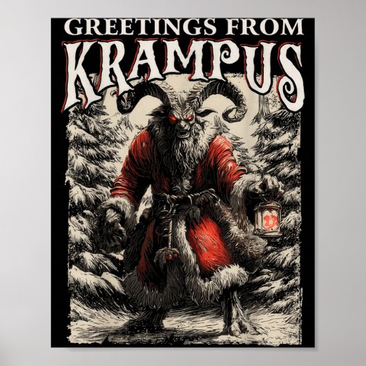 Poster Greetings From Ss Vom Krampus Festive Horror Chris (Devant)