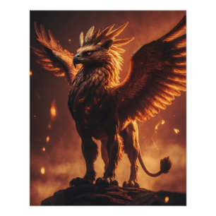Poster Greffe en Flammes - Force mythique