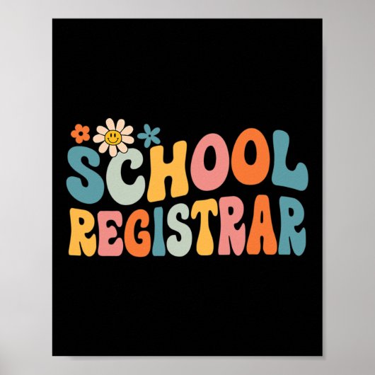 Poster Greffier de l'école super Retourner à l'école (Devant)