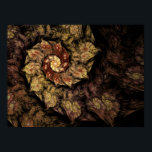 Poster Gregorian Chant Fractal<br><div class="desc">The deeper you look the more detailed the pattern becomes with this abstract fractal. With shades of red,  yellow,  orange,  and brown,  it creates an interesting design of spirals and swirls.</div>
