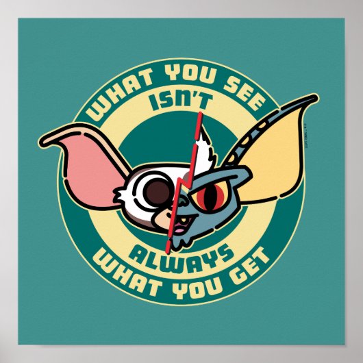 Poster Gremlins | Ce que vous voyez n'est pas toujours ce (Devant)