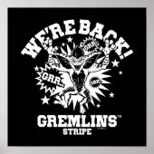 Poster Gremlins | Stripe Nous sommes de retour (Devant)