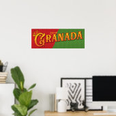 Poster Grenade Espagne (Bureau à domicile)