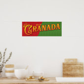 Poster Grenade Espagne (Cuisine)