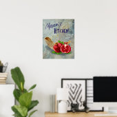 Poster Grenade Fruit Shofar Cuisine Art Imprimer (Bureau à domicile)