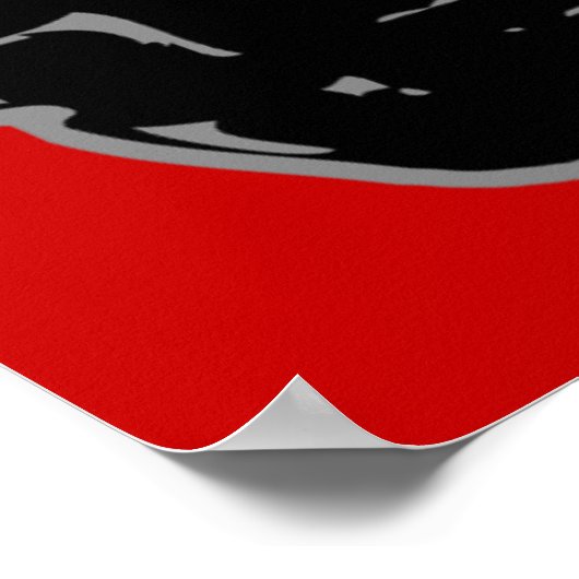 Poster Grenade main - gris (Coin)