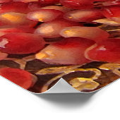 Poster Grenade, orange et menthe (Coin)