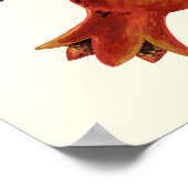 Poster Grenades et papillons Bella sur blanc (Coin)