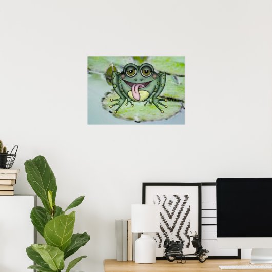 Poster Grenouille (Bureau à domicile)