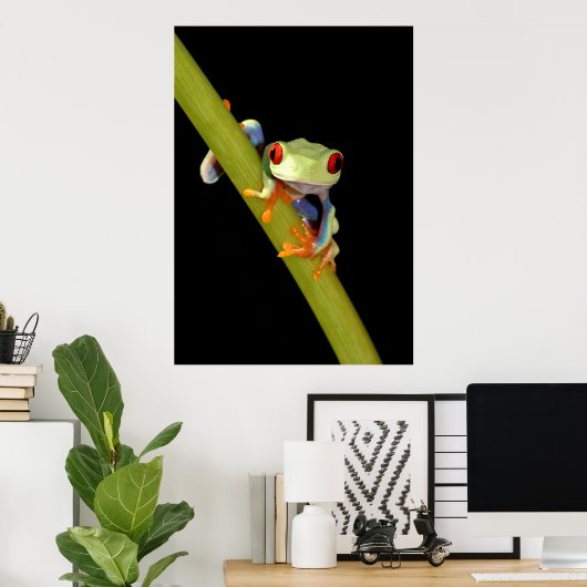 Poster grenouille (Bureau à domicile)