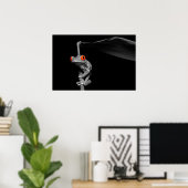 Poster Grenouille à arbre rouge (Bureau à domicile)