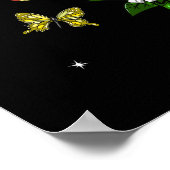 Poster Grenouille à champignons psychédélique (Coin)