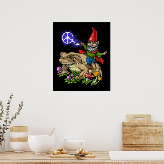 Poster Grenouille à cheval (Cuisine)