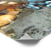 Poster Grenouille à tarte bleu argenté (Coin)