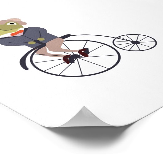 Poster Grenouille à vélo (Coin)
